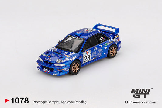 Mini GT 1078 Subaru Impreza WRC99 #23 2000 Acropolis Rally 1:64