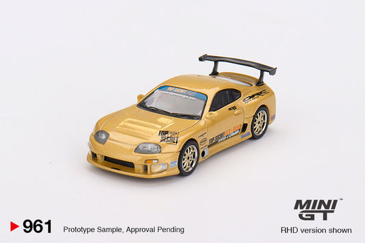 Mini GT 961 Toyota Supra (A80) GT-300 Top Secret Gold