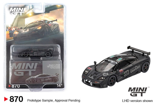 Mini GT 870 McLaren F1 GTR #59 1995 Le Mans 24 Hr Winner Post-Race