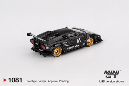 Mini GT 1081 Lamborghini Countach LB-WORKS Black