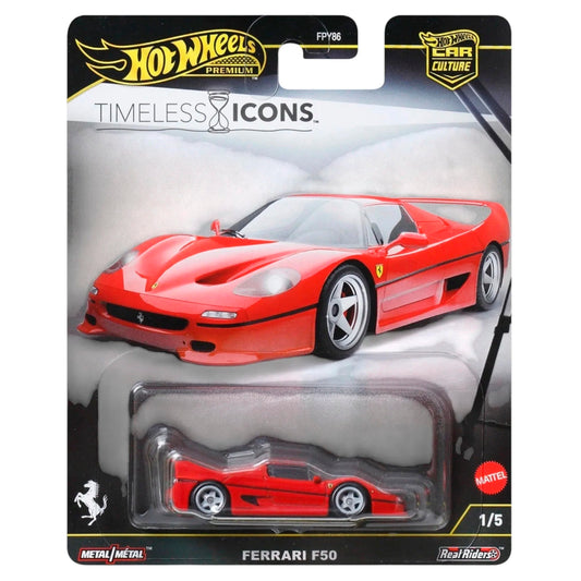 Hot Wheels Premium 1:64 Timeless Icons Ferrari F50 JBK56 Mattel