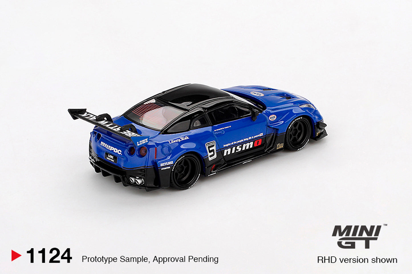 Mini GT 1124 LB-Silhouette WORKS GT NISSAN 35GT-RR Ver.2 Blue