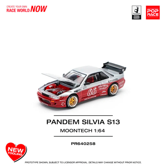 Pop Race 258 Pandem Silvia S13 Moontech Red