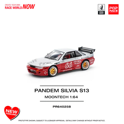 Pop Race 258 Pandem Silvia S13 Moontech Red