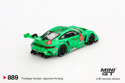 Mini GT Porsche 911 GT3 R #77 AO Racing 2024 IMSA Daytona 24 Hrs GTD Pro 2nd Place