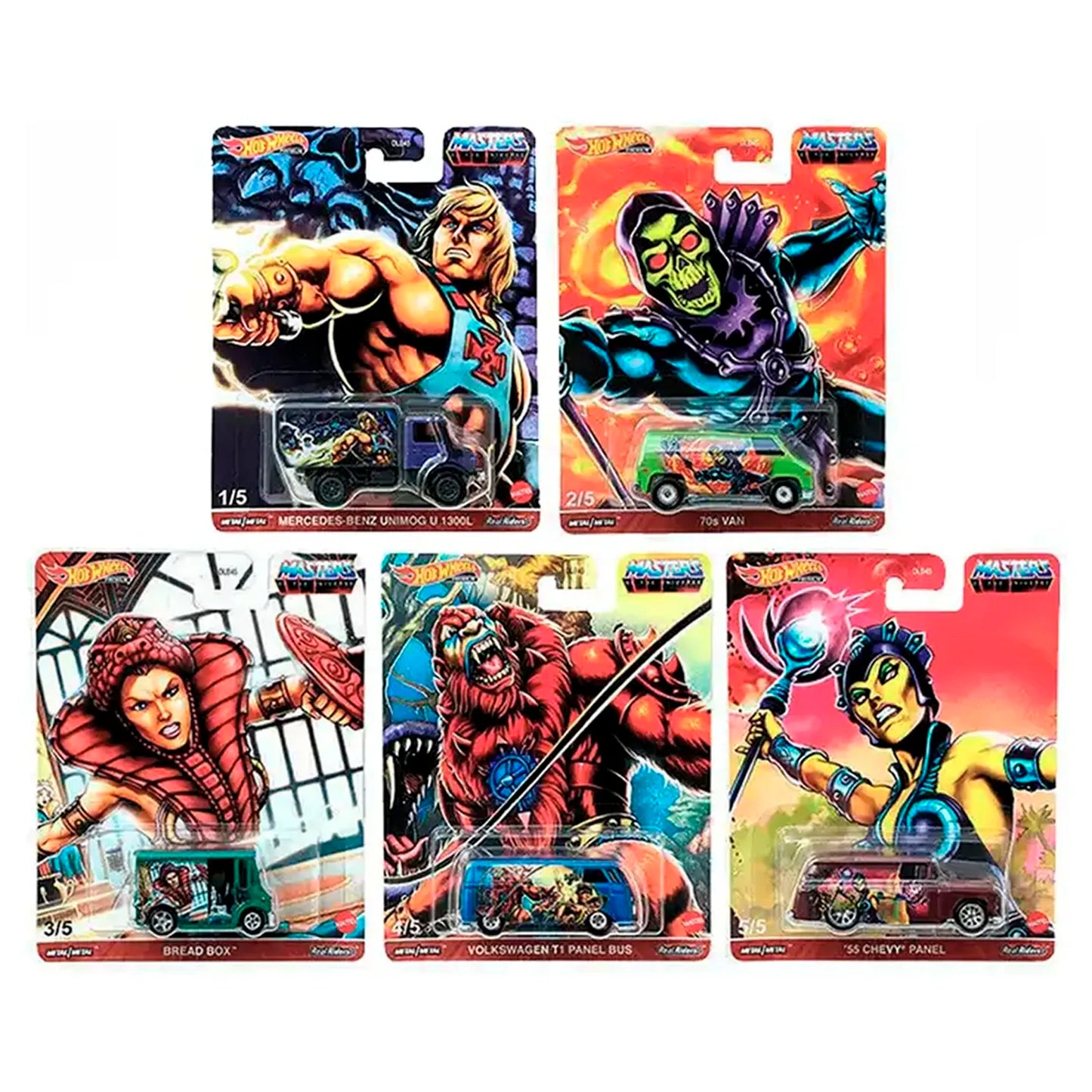 Hot Wheels 1:64 Set Masters Of The Universe Pop Culture 2021 DLB45 Mattel