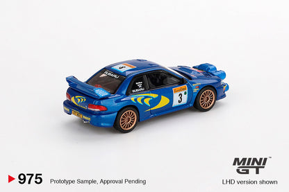 Mini GT 975 Subaru Impreza WRC98 1998 Rally Monte-Carlo 3rd Place #3