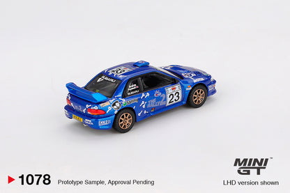 Mini GT 1078 Subaru Impreza WRC99 #23 2000 Acropolis Rally 1:64