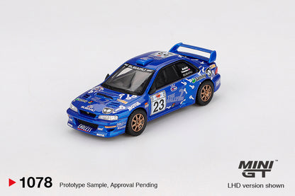 Mini GT 1078 Subaru Impreza WRC99 #23 2000 Acropolis Rally 1:64