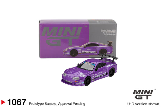 Mini GT 1067 Toyota Supra (A80) Top Secret GT-300 Top Secret Purple
