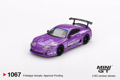Mini GT 1067 Toyota Supra (A80) Top Secret GT-300 Top Secret Purple