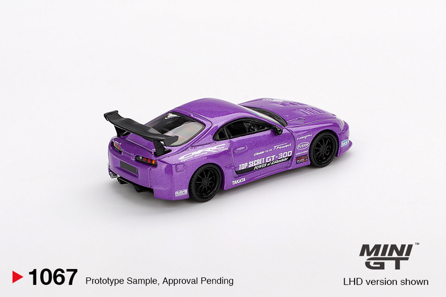 Mini GT 1067 Toyota Supra (A80) Top Secret GT-300 Top Secret Purple