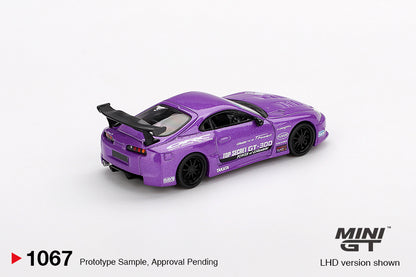 Mini GT 1067 Toyota Supra (A80) Top Secret GT-300 Top Secret Purple