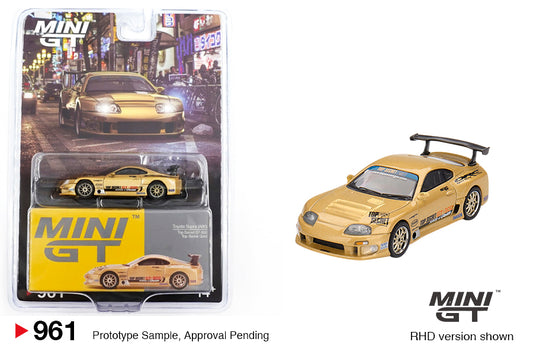 Mini GT 961 Toyota Supra (A80) GT-300 Top Secret Gold