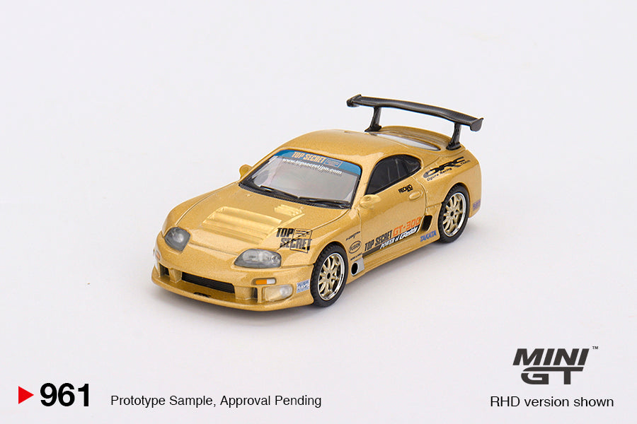 Mini GT 961 Toyota Supra (A80) GT-300 Top Secret Gold